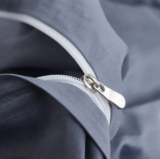 egyptian cotton bedding premium blue grey set 600 thread count luxury duvet cover top view