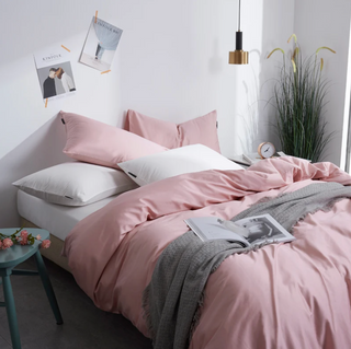 egyptian cotton bedding premium pink bedding set soft 600tc luxury sheets set view