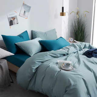 egyptian cotton bedding palma premium 600tc luxury duvet cover set teal detail