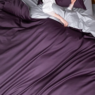 egyptian cotton bedding luxury purple 800 thread count sheets duvet cover lifestyle view