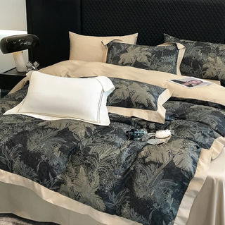 egyptian cotton bedding luxury palma de mallorca cotton bedding set 1000tc side view
