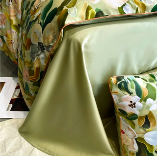 egyptian cotton duvet cover blossom floral bedding set 600tc soft breathable lifestyle view