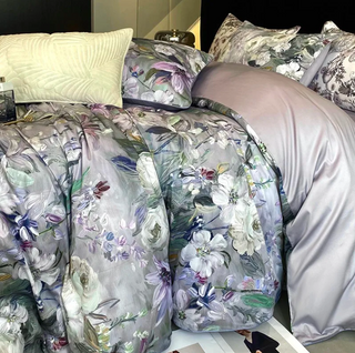 egyptian cotton duvet cover blossom floral bedding set 600tc luxury sheets lifestyle view