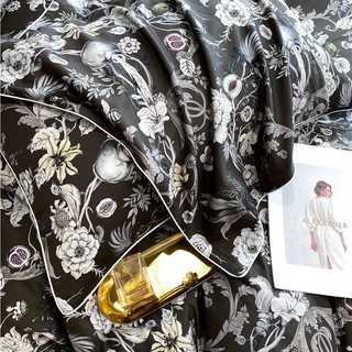 egyptian cotton duvet cover blossom floral bedding set soft breathable fabric set view
