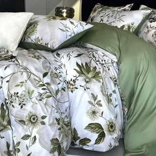 egyptian cotton duvet cover blossom floral bedding set 600tc luxury sheets set view