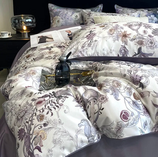 egyptian cotton duvet cover 600 thread count floral design bedding set set view