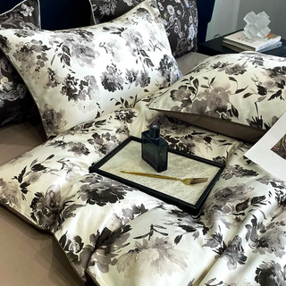 egyptian cotton duvet cover luxury floral bedding set soft breathable sheets set view