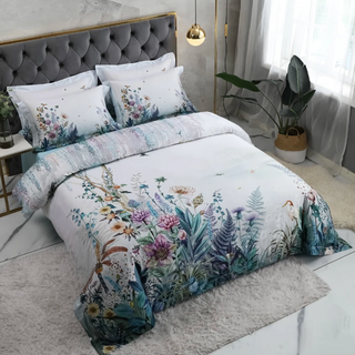 egyptian cotton duvet luxury 600tc cotton bedding set soft breathable fabric detail