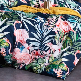 egyptian cotton duvet cover floral bedding set soft breathable sheets set view