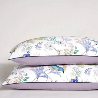 egyptian cotton duvet cover luxury floral bedding set 600 thread count soft sheets side view