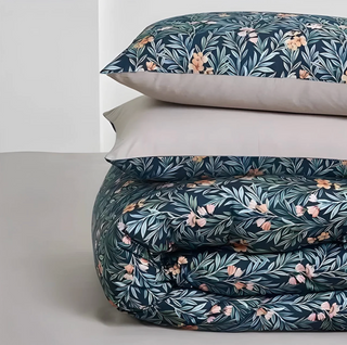 egyptian cotton duvet cover luxury cotton bedding set floral design detail