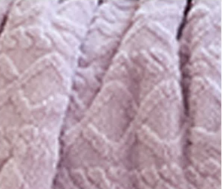 soft throw blanket double layer cozy hand knitted purple polyester set view