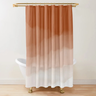 eco-friendly ombré polyester mold resistant bathroom waterproof shower curtain set view