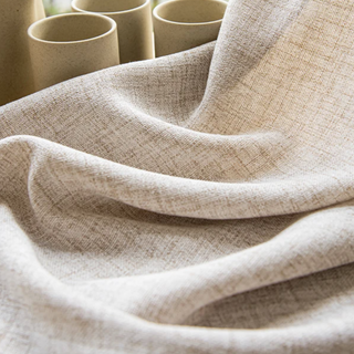 japanese sheer curtain thick linen voile privacy light filtering drapery top view