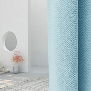 luxury blackout curtain london blue rod pocket panel noise reducing thermal insulated detail