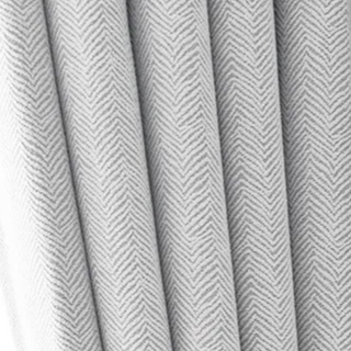 luxury blackout curtain grey polyester knitted room darkening drapes angle view
