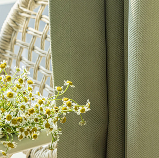 luxury blackout curtain fiamma neri green room darkening drapes polyester panels set view