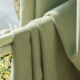 luxury blackout curtain fiamma neri green room darkening drapes polyester panels angle view