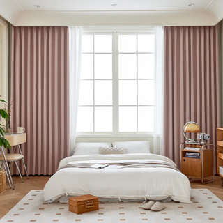 luxury blackout curtain london peach blossom polyester knitted panel drapes close-up