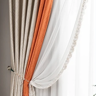 insulated blackout curtain scandinavian thermal drapes luxury grommet top panels detail
