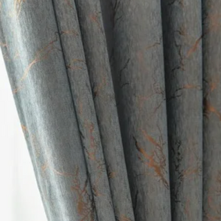 blackout curtain scandinavian grey blue privacy window covering panels set view