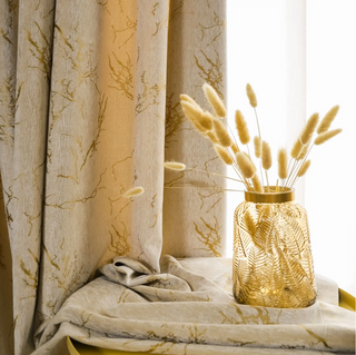 blackout curtain scandinavian coffee drapes hooks minimalist design close-up