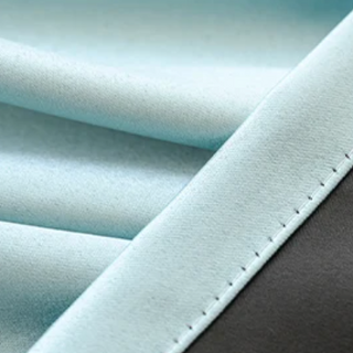 soundproof blackout curtain luxury polyester ceiling to floor noise reduction detail