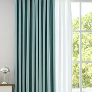 soundproof blackout curtain luxury polyester ceiling to floor noise reduction front view