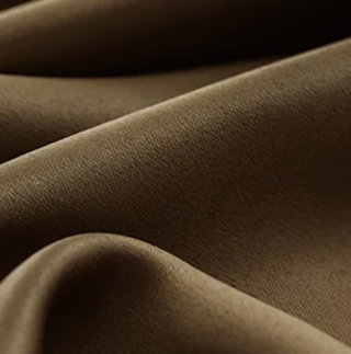 soundproof blackout curtain brown knitted polyester ceiling to floor drapes front view