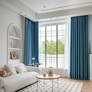 soundproof blackout curtain swiss noise reducing drapes ceiling to floor close-up