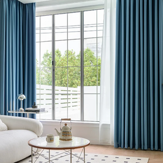 soundproof blackout curtain swiss noise reducing drapes ceiling to floor front view