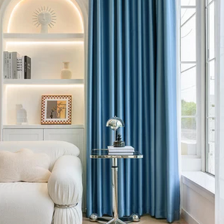 soundproof blackout curtain swiss noise reducing drapes ceiling to floor side view