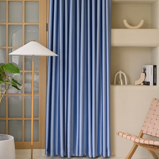 soundproof blackout curtain purple heavy polyester drapes noise reducing side view