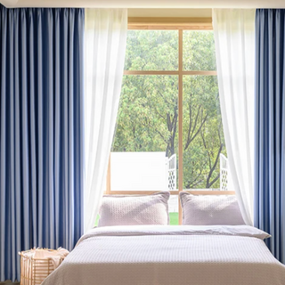 soundproof blackout curtain purple heavy polyester drapes noise reducing detail