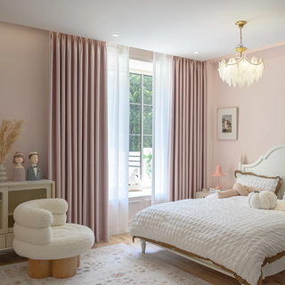 soundproof blackout curtain luxury polyester drapes noise reduction privacy close-up