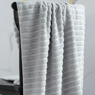 sustainable cotton towel soft quick drying bath towel set fiamma neri collection view