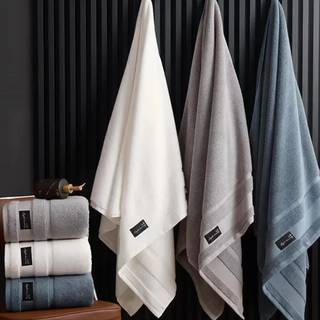 cotton bath towel scandinavian luxury soft quick drying high absorbency set view