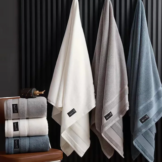 cotton bath towel scandinavian luxury soft quick drying high absorbency angle view