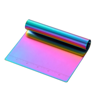 pastry cutter tool rainbow stainless steel dough slicer eco-friendly kitchenware front view