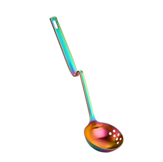 multi-function soup spoon stainless steel designer kitchen utensil hemma home close-up