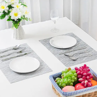 heat insulation placemats woven plain weave non slip table protectors set overview