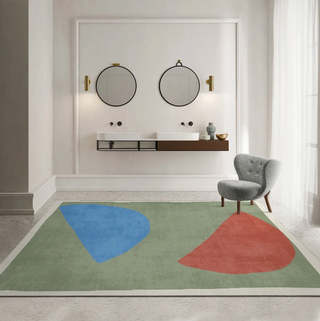 abstract artistry rug italian luxury woven rug design non slip quick drying close-up