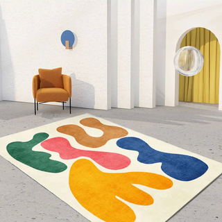 abstract art rug italian luxury modern abstract carpet tela nativa close-up