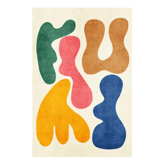 abstract art rug italian luxury modern abstract carpet tela nativa front view