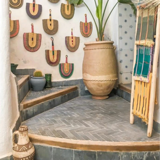 moroccan area rug handwoven traditional decor carpet side view