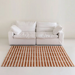 french tile patterned area rug eco friendly woven polyester carpet angle view