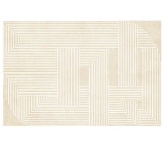 modern minimalistic rug abstract area rug non slip polyester floor mat front view