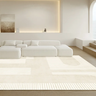 modern minimalistic rug greta collection european luxury woven carpet side view