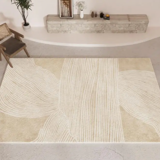 modern minimalistic rug european luxury woven rectangle non slip carpet close-up