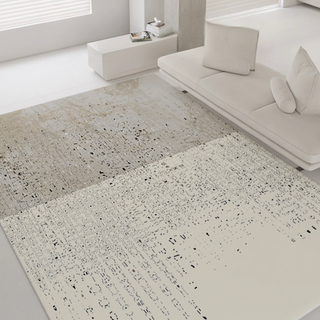 designer carpet rug modern grey contrast abstract area rug non slip polyester close-up